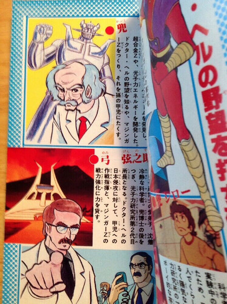 Mazinger Z Vintage Japanese Episode Guide Book Anime Popy Super Robot Manga Mecha Cartoon 1980