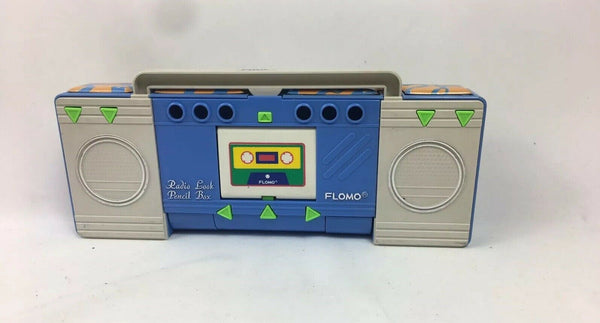 80's Flomo Boombox Fighter Jet F-15 Retro Pencil Case Multi-Compartment Vintage Stationary
