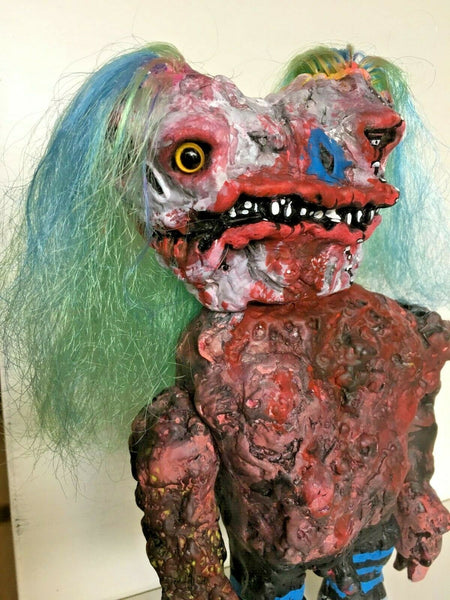 Monstro Primitivo Custom Frank Mysterio Clown Sofubi NYCC 1 of 1 Mexafubi Soft Vinyl Art Toy Figure