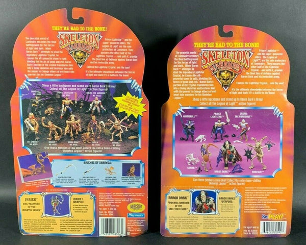 Skeleton Warriors Retro Action Figures by Playmates Sealed on Card Original 1994 Package