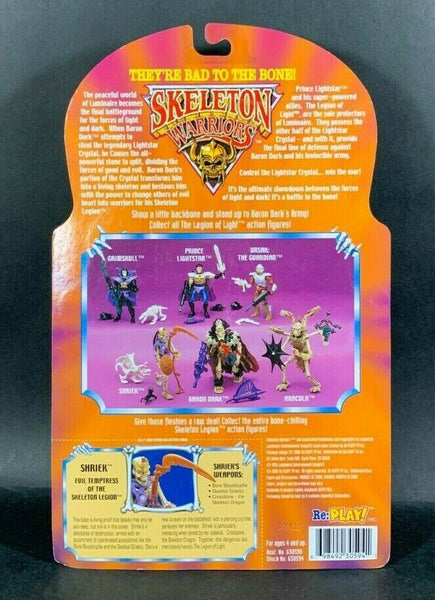 Skeleton Warriors Retro Action Figures by Playmates Sealed on Card Original 1994 Package