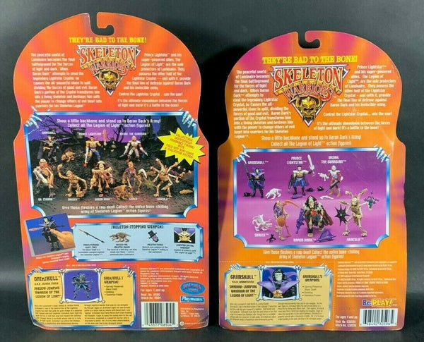 Skeleton Warriors Retro Action Figures by Playmates Sealed on Card Original 1994 Package