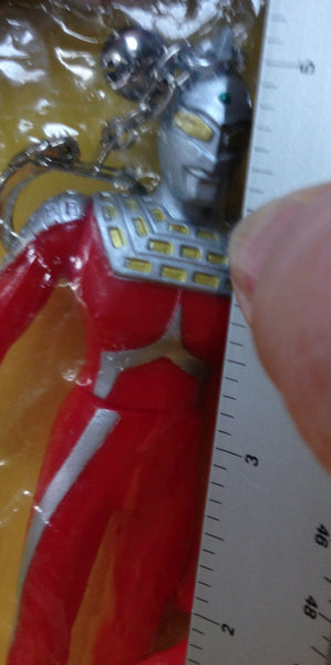 Vintage Popy Ultraman Ultra Seven Sofubi Keychain Soft Vinyl Figure +Keshi Kaiju Tsuburaya Nichion Toy