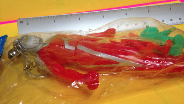 Vintage Popy Ultraman Ultra Seven Sofubi Keychain Soft Vinyl Figure +Keshi Kaiju Tsuburaya Nichion Toy