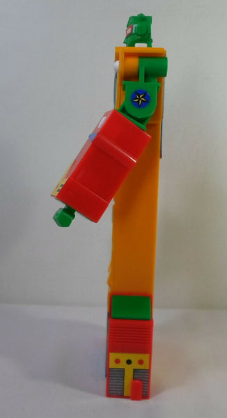 80's Gundam Yellow Robot Pencil Case Vintage 10'' Stationary Box w/ Mechanical Buttons w/ Package