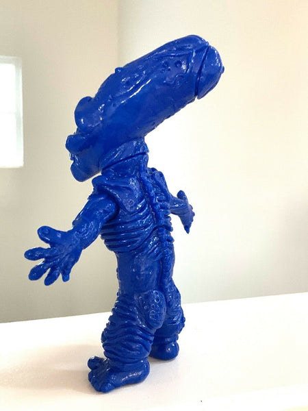 Leecifer Pickle Baby Japanese Blank Sofubi Unpainted Blue Soft Vinyl SDCC Exclusive Signed Designer Art Toy Figure