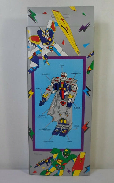 80's Gundam Red Robot Vintage 10'' Pencil Case Box w/ Mechanical Buttons in Package