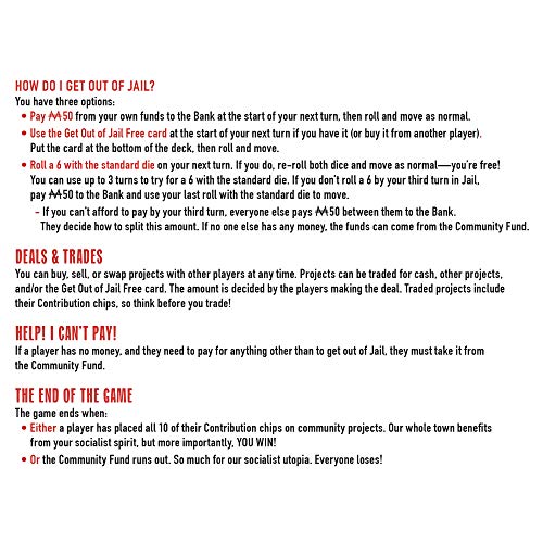 Monopoly Socialism Board Game Parody Controversial Adult Party Game