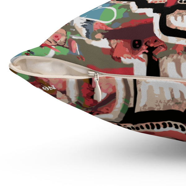 AEQEA Wabbit Season Spun Polyester Square Pillow