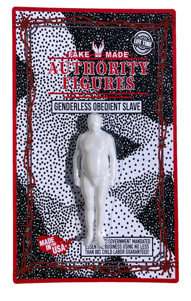 Genderless Obedient Slave toy Authority Figures Fake Made outsider art in USA essential business using child labor by AEQEA