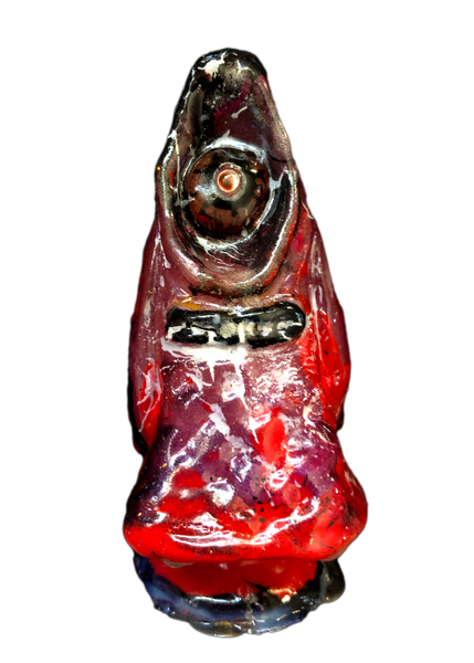 Yo Waddup It's YERBOI Dantes Peaking Resin Art Toy One-Off Custom Figure by AEQEA