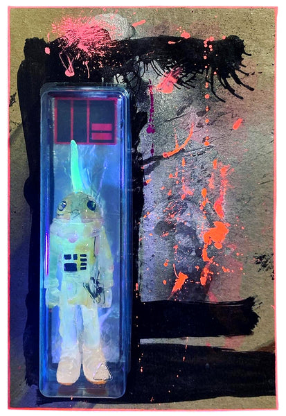 AEQEA - I'm not a narwhal dumbass... bootleg toy resin kitbash figure custom painted card