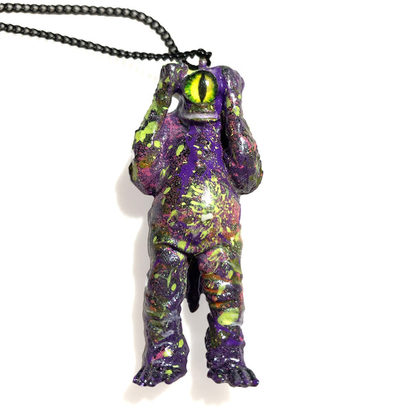 M1 Acid Splash Kaiju Custom AEQEA Pendant Acro KRS35 Ultra Q Mini Vinyl Figure Ultraman Necklace