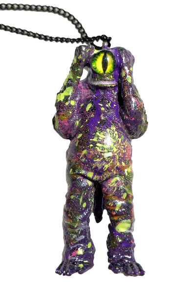 M1 Acid Splash Kaiju Custom AEQEA Pendant Acro KRS35 Ultra Q Mini Vinyl Figure Ultraman Necklace