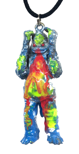 M1 Acid Vomit Custom AEQEA Kaiju Pendant Acro KRS35 Ultra Q Mini Vinyl Figure Ultraman Necklace