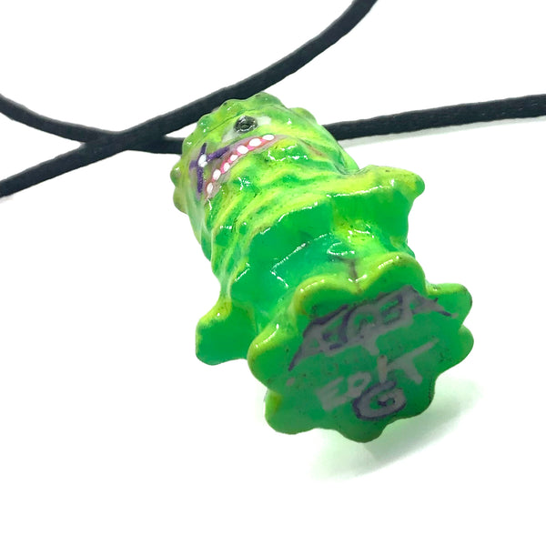 Acid Melt Custom Gargamel Conifas Sofubi Pendant Nazo-Gacha Micro Figure w/ GID by AEQEA