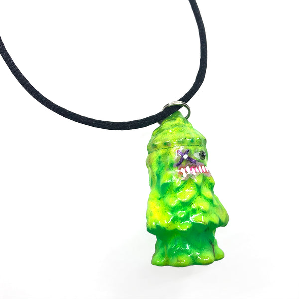 Acid Melt Custom Gargamel Conifas Sofubi Pendant Nazo-Gacha Micro Figure w/ GID by AEQEA