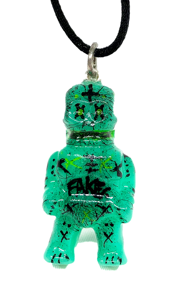 Acidman Sofubi Pendant AEQEA Customized Gargamel Cycloman Micro Figure