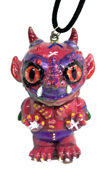 AEQEA Custom Mini Miscreant Jawrr Miscreation Toys Sofubi Kaijawrr Pendant Kaijuwelry Necklace