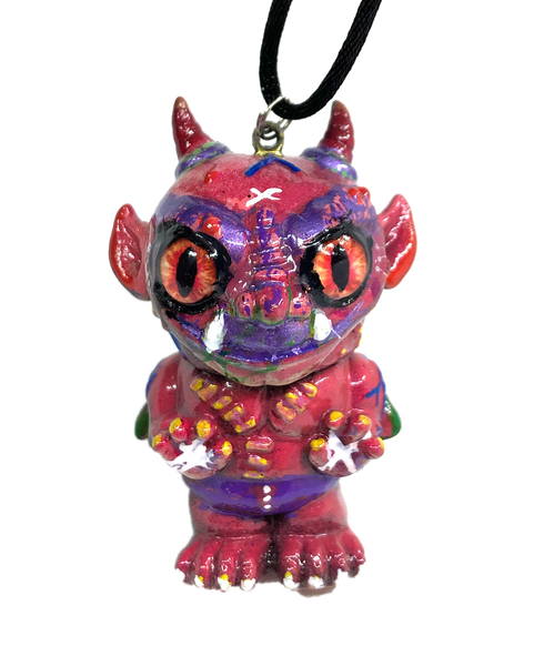 AEQEA Custom Mini Miscreant Jawrr Miscreation Toys Sofubi Kaijawrr Pendant Kaijuwelry Necklace