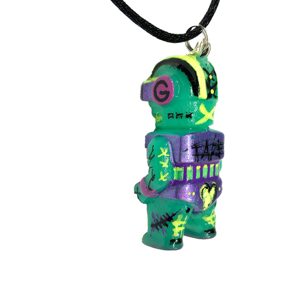 AEQEA Kaijuwelry XXXMAN Custom Gargamel Goggle Man Micro Figure Sofubi Pendant