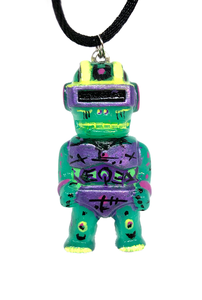 AEQEA Kaijuwelry XXXMAN Custom Gargamel Goggle Man Micro Figure Sofubi Pendant