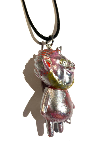 Puny Wiener Big Dreamer VAG AEQEA customized mashup pendant DreamRocket x ETO art toy necklace