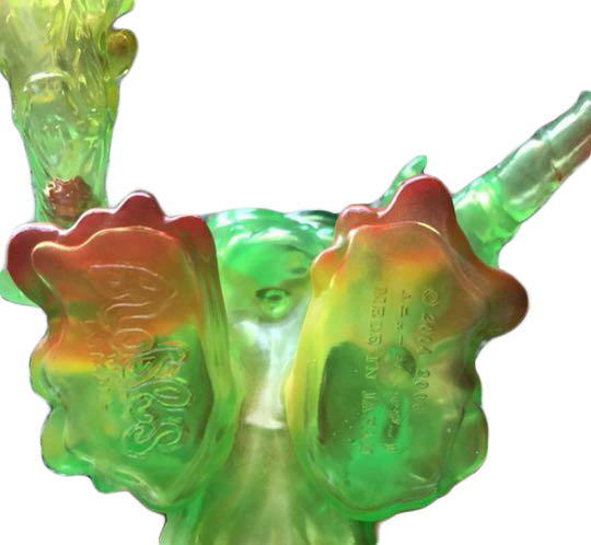 BLObPUS The Last Kaiju Toxic Hawaiian Clear Green Super Fest Original Japanese Soft Vinyl Designer Toy Super Fest Munyene Madeli Release