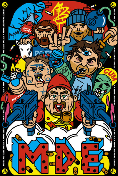 Million Dollar Extreme MDE Never Dies Bomb Squad Poster Art Print