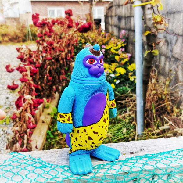 Sealmon Sofubi Blue Goblin Soft Vinyl Designer Art Toy by Montoz Studio Korea