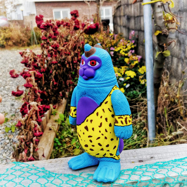 Sealmon Sofubi Blue Goblin Soft Vinyl Designer Art Toy by Montoz Studio Korea