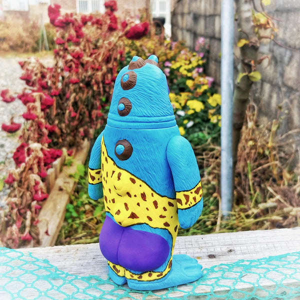 Sealmon Sofubi Blue Goblin Soft Vinyl Designer Art Toy by Montoz Studio Korea