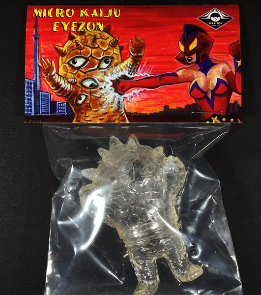Max Toy Co. Micro Eyezon Micro Kaiju Nagata Clear Sofubi Unpainted Sofvi Soft Vinyl Designer Toy
