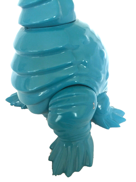 Cojica Toys Necklong Sofubi Dino Kaiju Unpainted Blank Turquoise Sofvi