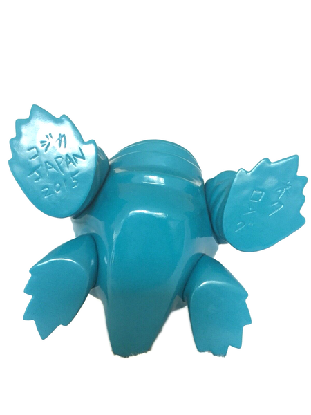 Cojica Toys Necklong Sofubi Dino Kaiju Unpainted Blank Turquoise Sofvi