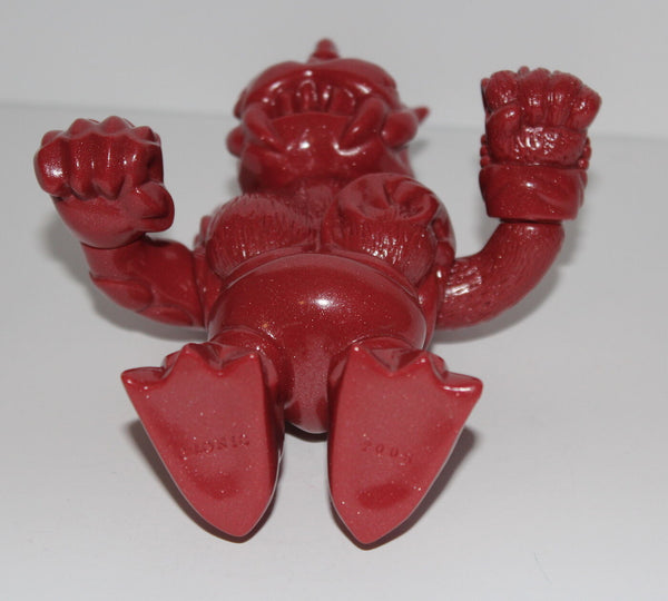 Cronic Bakurasu Sofubi Kaiju Soft Vinyl Designer Toy Red Unpainted Blank Figure