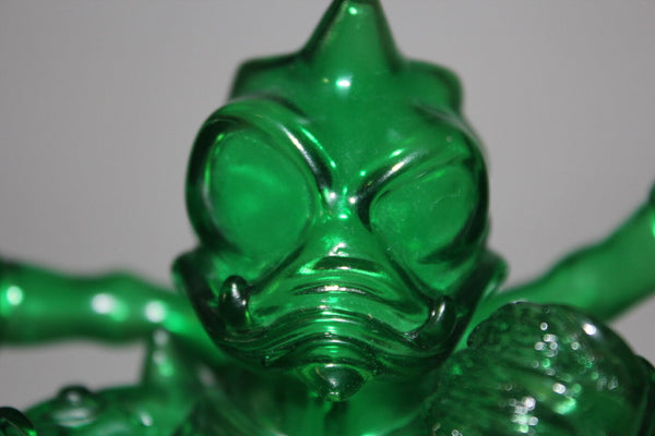 Cronic Maverasu Green Clear Sofubi Kaiju Soft Vinyl Designer Art Toy Unpainted
