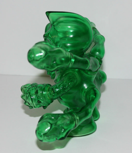 Cronic Maverasu Green Clear Sofubi Kaiju Soft Vinyl Designer Art Toy Unpainted