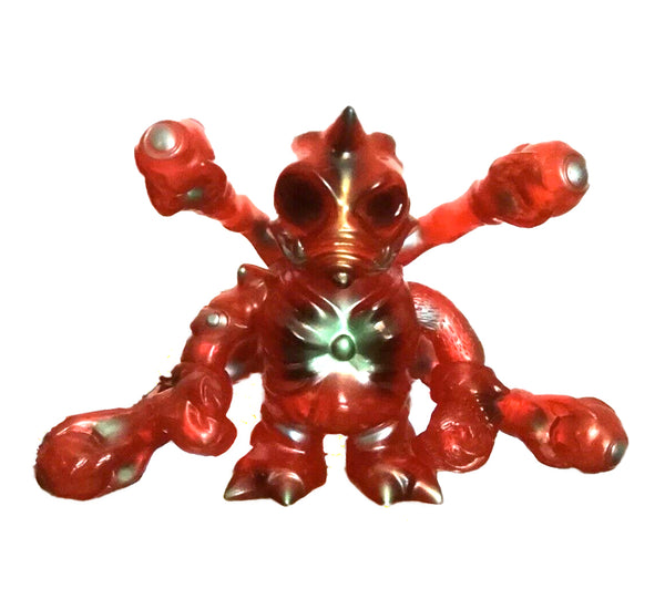 Cronic Maverasu Ruby Red Sofubi Kaiju Soft Vinyl Designer Art Toy w/ Metallic Paint