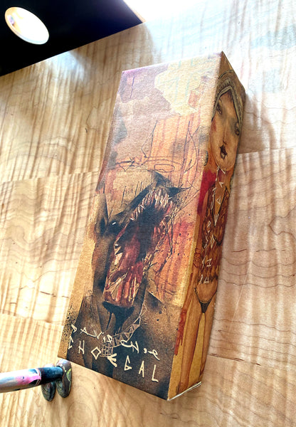 David Choe CHOEGAL Ningyoushi Designer Art Toy Handmade Painted Wooden Figure