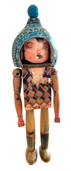 David Choe CHOEGAL Ningyoushi Designer Art Toy Handmade Painted Wooden Figure