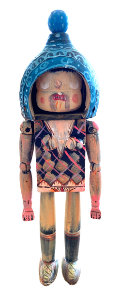 David Choe CHOEGAL Ningyoushi Designer Art Toy Handmade Painted Wooden Figure