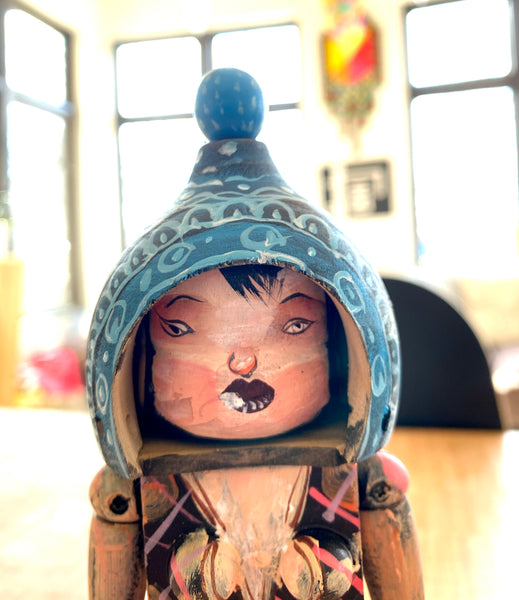 David Choe CHOEGAL Ningyoushi Designer Art Toy Handmade Painted Wooden Figure