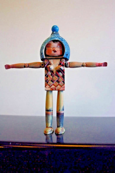 David Choe CHOEGAL Ningyoushi Designer Art Toy Handmade Painted Wooden Figure
