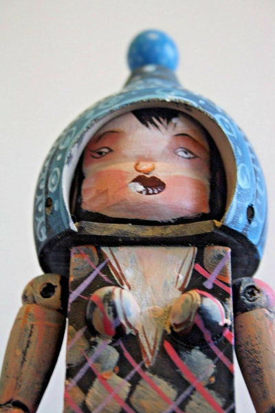 David Choe CHOEGAL Ningyoushi Designer Art Toy Handmade Painted Wooden Figure