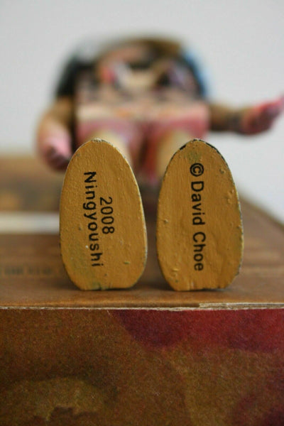 David Choe CHOEGAL Ningyoushi Designer Art Toy Handmade Painted Wooden Figure