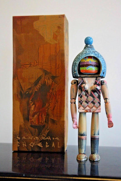 David Choe CHOEGAL Ningyoushi Designer Art Toy Handmade Painted Wooden Figure