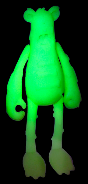 Dead Bears Green GID Blank Nicky Davis x Martian Toys Unpainted Vinyl Designer Figure LE150