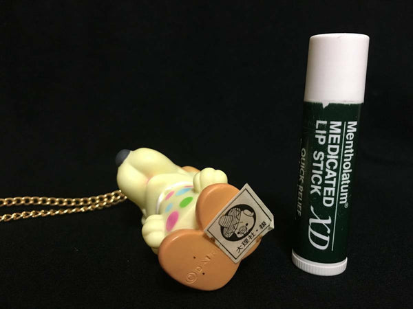 Vintage Tondeke Butchi Sofubi Pendant Retro Clover Soft Vinyl Figure Necklace