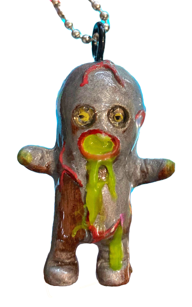 Dehara Menta Kun x Lulubell Toy x AEQEA Crypto Toxic Token Custom Resin Pendant Art Toy Necklace Figure